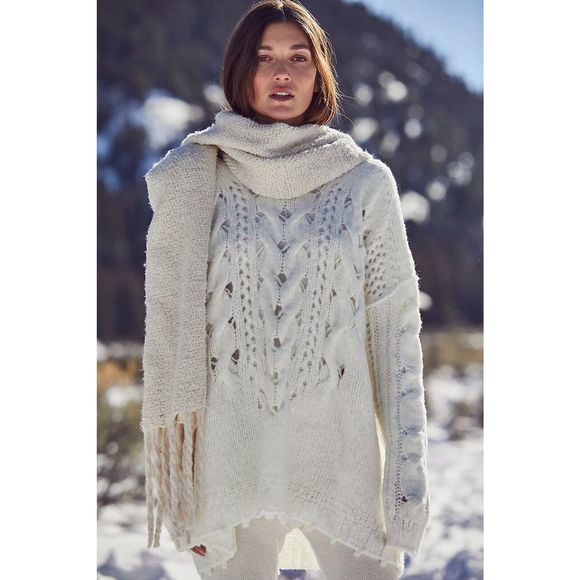 New Free People Follow Me Sweater Size Small - Picture 1 of 5